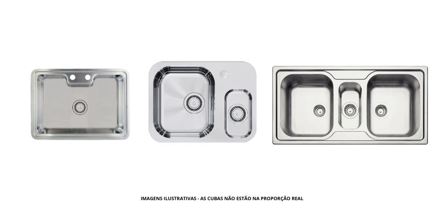 Cuba de aço inox simples, dupla ou tripla?