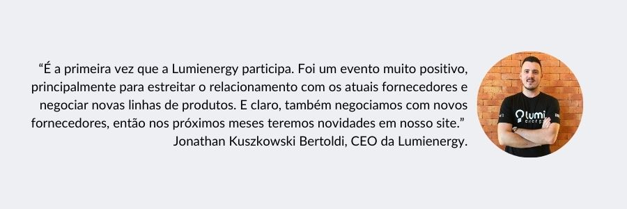 Opinião do Jonathan, CEO da Lumi, sobre a Expolux